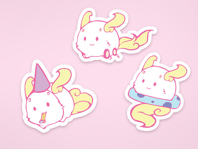 cute sticker cute design dribbble flat pink sticker