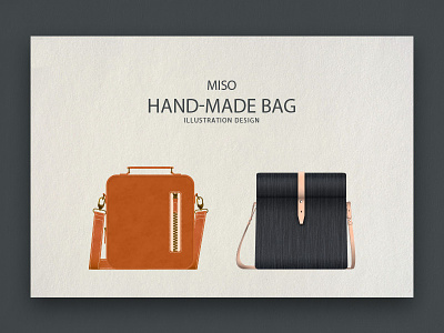 Handmade bag designed by illustrator illustrator