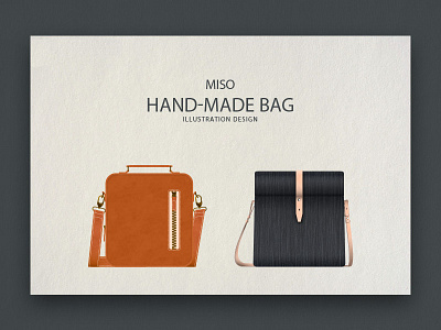 Handmade bag designed by illustrator