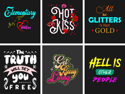 Custom Typography T-Shirt Design-