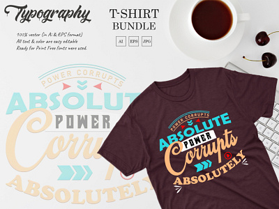 Custom Typography T-Shirt Design-