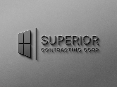 Superior Contracting Corp Logo For Company best logo branding companylogo contracting logo design graphic design graphic designer illustrator logo logo design logos ui ux vector