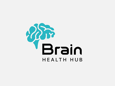 Brain Health Hub Logo 3d brain brain health design doctor graphic design graphic designer health illustrator logo logo design logo designer logos medical vector