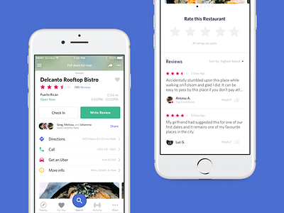 Yelp Concept colours ios mobile reviews ui yelp