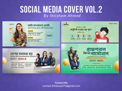 Social Media Cover VOL. 2 facebook banner facebook cover social media banner social media design social media poster website banner