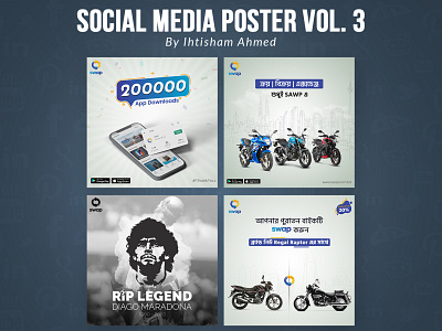 Social Media Poster VOL. 3 bangla social media banner social media design social media poster