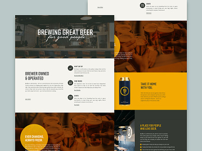 Lot 9 Brewing Co. Website beer branding brewery brewery branding brewing design minimal website