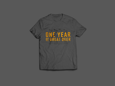 Lot 9 Brewing Co. 1 Year Anniversary T-shirt anniversary beer branding brewing design minimal shirt tshirt