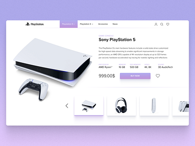 Product card concept for Sony Playstation store brading card concept concept design console design game online store playstation product product card redesign shop store ui ux uxui web design website