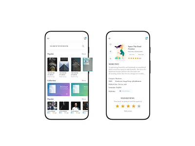 Book store - app ui app design illustration mobile sketch ui ux