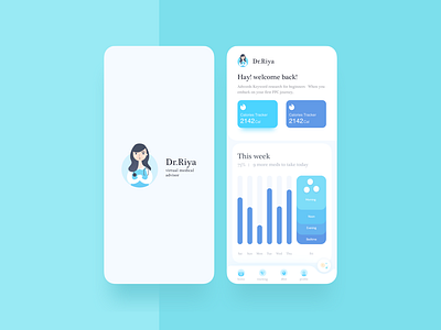 Dr.Riya app app design app apps application app ui design logo mobile sketch ui
