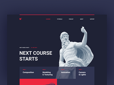 Creative landing page