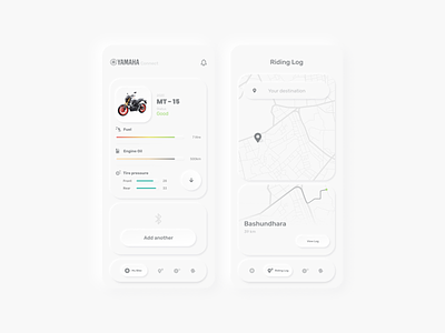 bike health tracker | Neomorphism app design flinto illustration mobile neomorphism sketch template ui ux website