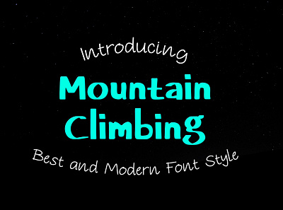 Mountain Climbing Font mom mountain climbing