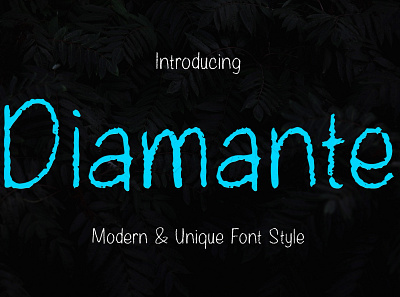 Diamante Font planner