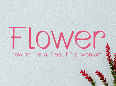 Flower Font planner