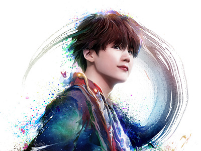 SUGA - BTS artworks 방탄소년단 작품 - 슈가(민윤) artist KAZE PARK 카제박 - 박승우