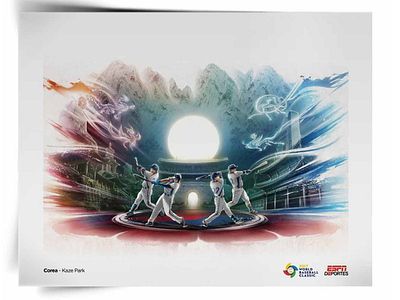 스포츠 아트 KAZE PARK - WBC artwork 월드베이스볼 클래식 아티스트 카제박 - 박승우 작가