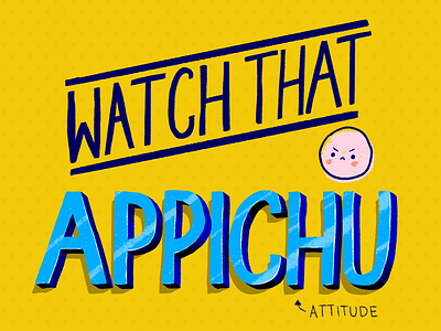 Watch that Appichu hand lettering lettering