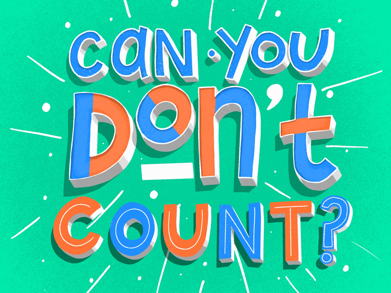 Can you don't count? by Richard Sison on Dribbble