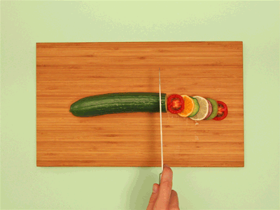 Food diversity animation cucumber food stop motion