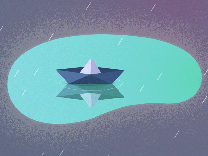 Paper boat boat paper paperboat puddle rain reflection water
