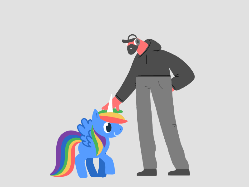 Rainbow animation axe colors equality illustration lgbt pet pony power pride rainbow rights