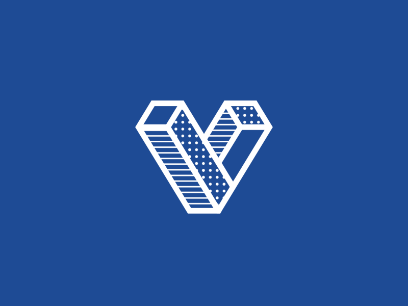 Varna Design Week after effects animation design fake 3d letter lobster studio logo logo a day logo animation logo design morph shapes texture v vector