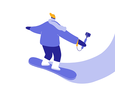 Snowboarding animation december festive illustration lobsterstudio mountain resort riding snow snowboard sport winter winter sports