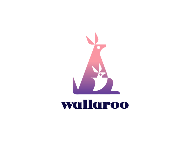 Wallaroo 2d animation design flat logo logotype motion motion graphic motiongraphics vector wallaroo