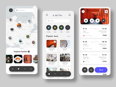 Travel App design icon ui ux