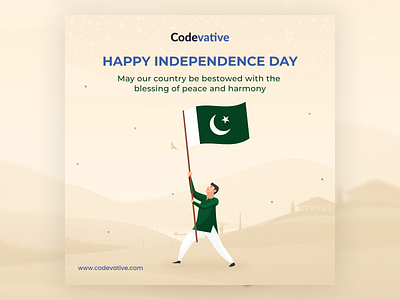 Independence Day Post - Pakistan branding design graphic design illustration independence photoshop ui