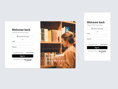 Sign-in Page design in Adobe XD