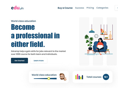 Online Education Website Landing Page