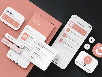 Cravles app app design craving design illustration mindfullnes mobile design smoke typography ui ux