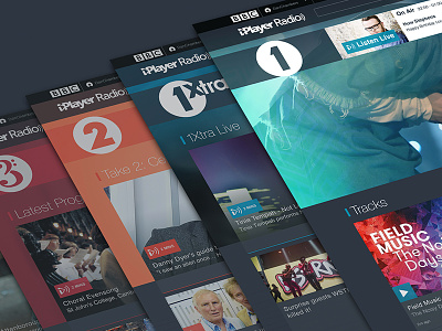 iPlayer Radio Network Branding bbc branding design radio ux visual design