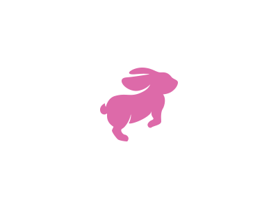 Running Bunny animation bunny creative load loading logo pink preloader rabbit run