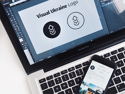 VisualUkraine Logo branding insta instagram lines logo minimalism minimalistic