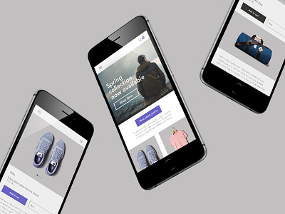 Shop Theme clean ecommerce responsive shop store ui ux website