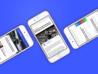 News App Concept app interface ios iphone news news app share ui ux