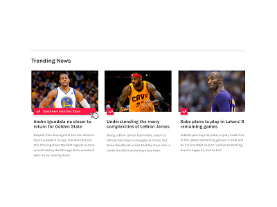Trending News Widget basketball hover nba news news widget trending widget wip