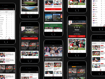 HSBC Sevens App 2016/17 android app ios news rugby sevens standings table ui ux video