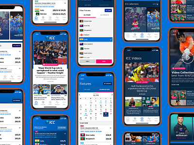 ICC App Pt.2 app cricket filter icc news sport sports app ui ux video