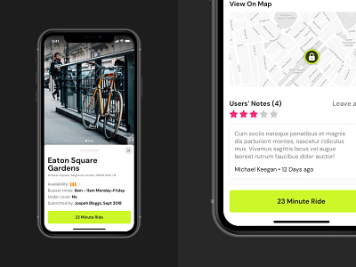 Community Cycling App app bike community cycling mobile app ui ux