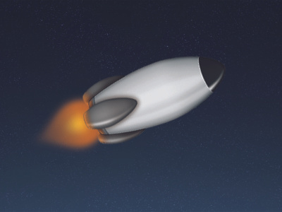 Rocket illustration photoshop rocket