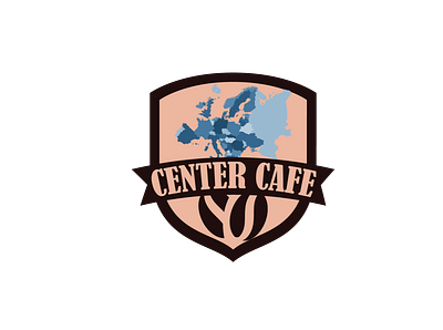 "Center Cafe" Logo 2 3d animation branding design graphic design illustration illustrator logo logo design motion graphics ui ux vector