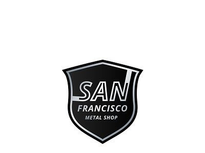 "San Francisco" Badge Logo badge branding custom design graphic design illustration illustrator logo logo design metal ui ux vector