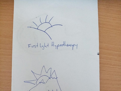 "First Light Hypnotherapy" branding design drawing graphic design illustration illustrator logo logo design mockup sketch ui ux vector