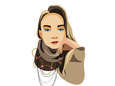 Девушка design illustration vector автопортрет девушка лицо персонаж