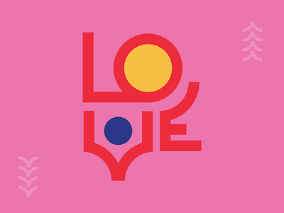 LoveType custom type customtype love pink type typographic typography typography art vector